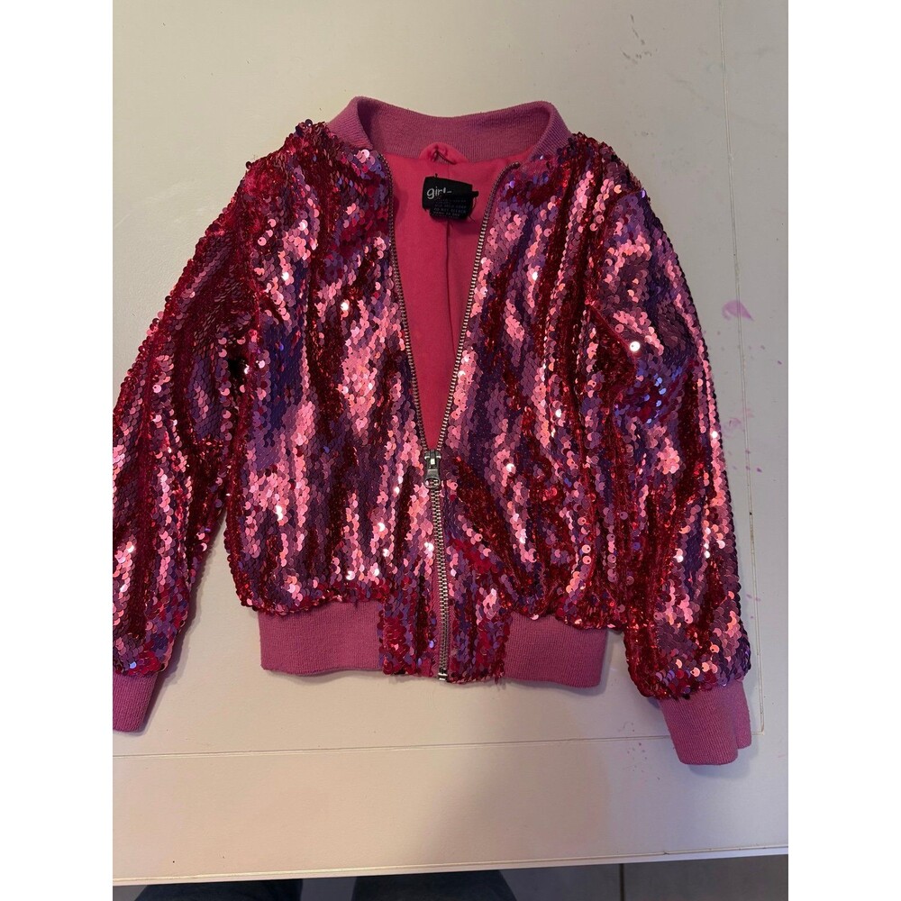 Pink Sequin jacket 4t